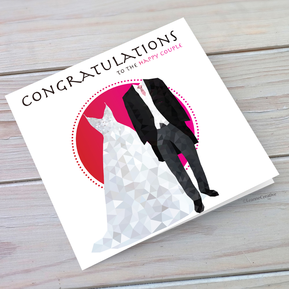 Leanne Creative Wedding greeting card